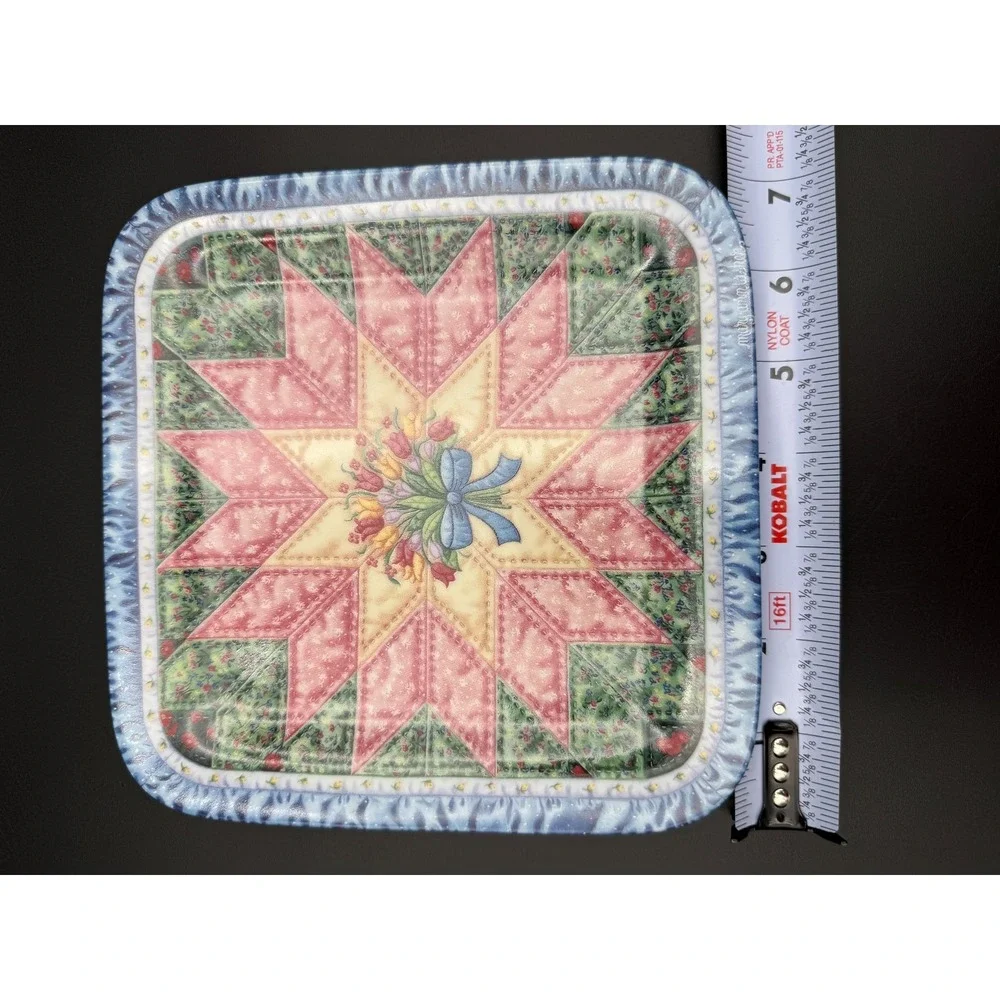 THE STAR Plate Cherished Traditions #2‎ Quilt Mary Ann Lasher Bradford Exchange